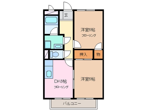 日永駅 徒歩15分 2階の物件間取画像